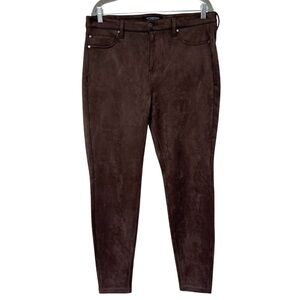 {Liverpool} High Rise Waist Skinny Suede Faux Leather Jeans Ponte Pants